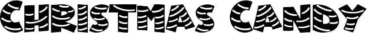 Preview of the Christmas Candy font