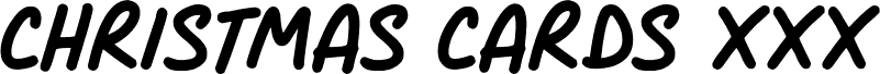 Preview of the Christmas Cards xxx Italic font