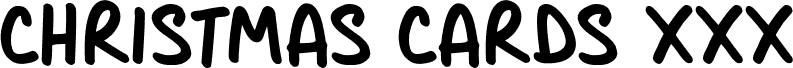 Preview of the Christmas Cards xxx font