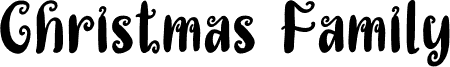 Preview of the Christmas Family Regular font