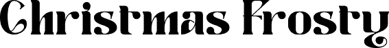 Christmas Frosty - Personal use carattere