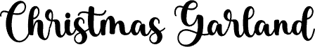 Christmas Garland шрифт