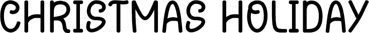 CHRISTMAS HOLIDAY шрифт