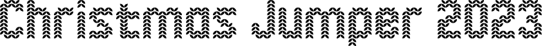 Preview of the Christmas Jumper 2023 Regular font