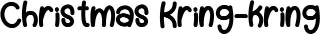 Preview of the Christmas Kring-kring font