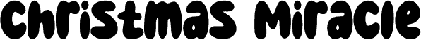 Preview of the Christmas Miracle font