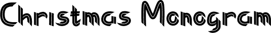 Christmas Monogram