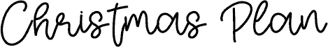 Christmas Plan - Personal Use шрифт