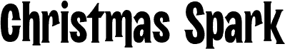 Christmas Spark font