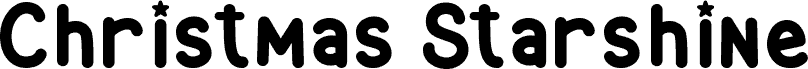 Christmas Starshine font