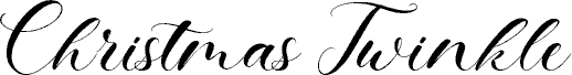 Christmas Twinkle-Personal use font