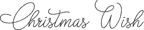 Christmas Wish monoline