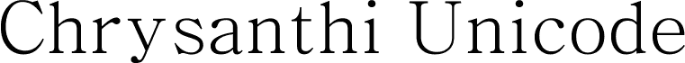 Chrysanthi Unicode Regular