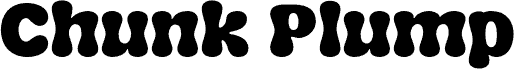 ChunkPlump-Regular písmo