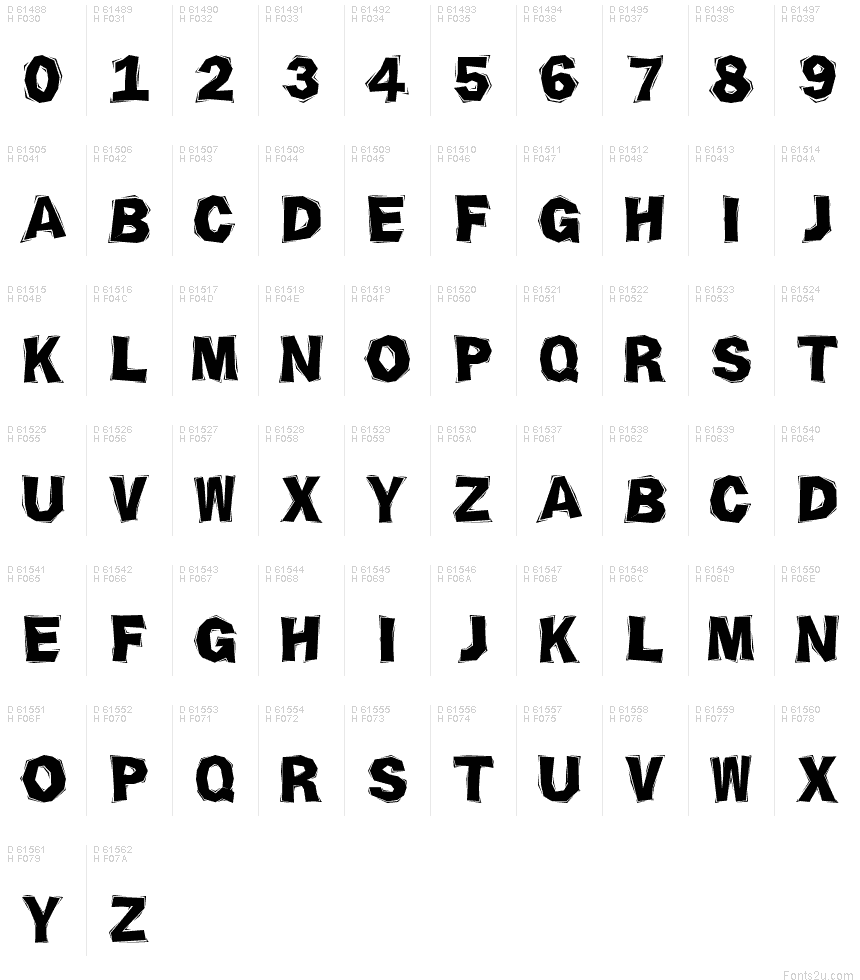 私人專用區 - 字符地图