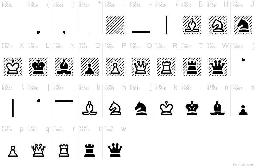 Unicode Fonts with Chess Piece Images