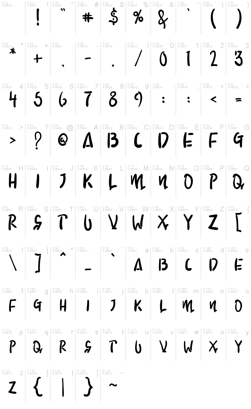 CHOCOLATE COOKIE font