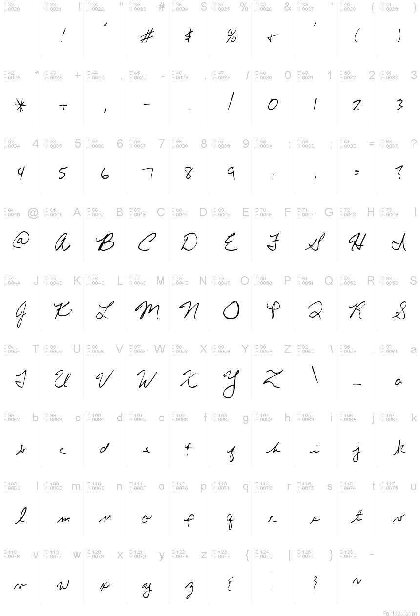 Chris's Handwriting font | Fonts2u.com