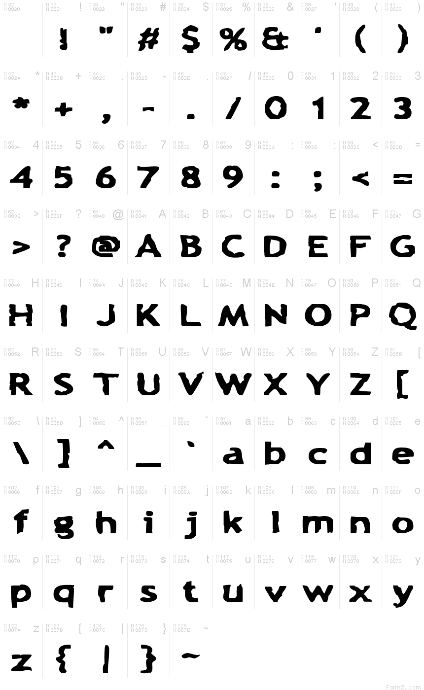 Chunk-a-Chip 字体| Fonts2u.com