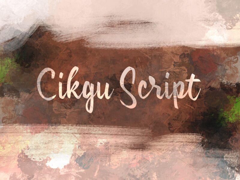 c Cikgu Script Fuente