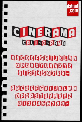 Cinerama Czcionka