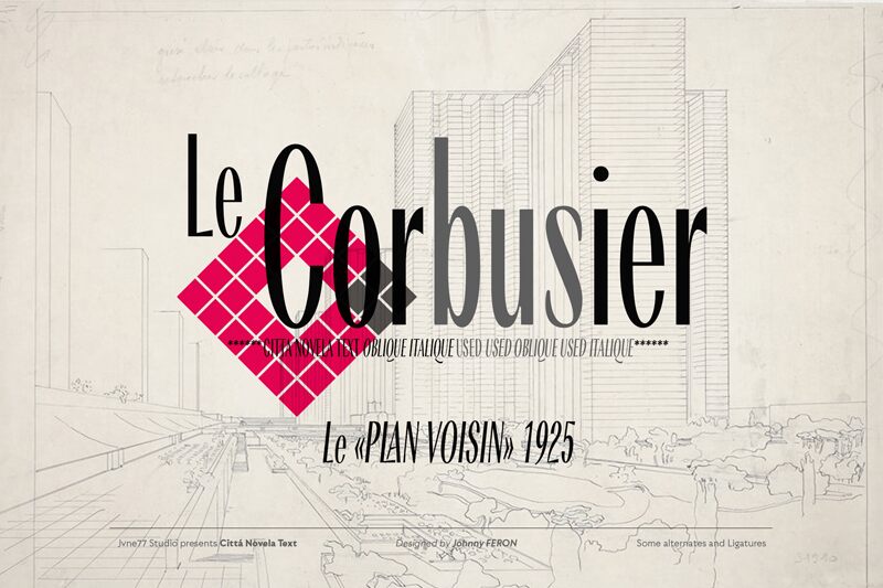 CittaNovela Schriftart