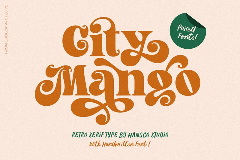 City Mango Druh písma