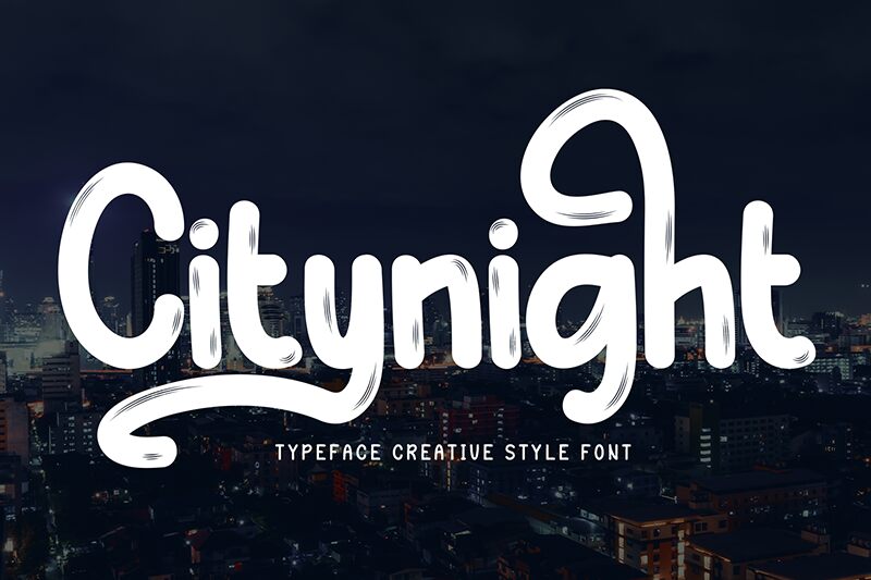 Citynight Schriftart