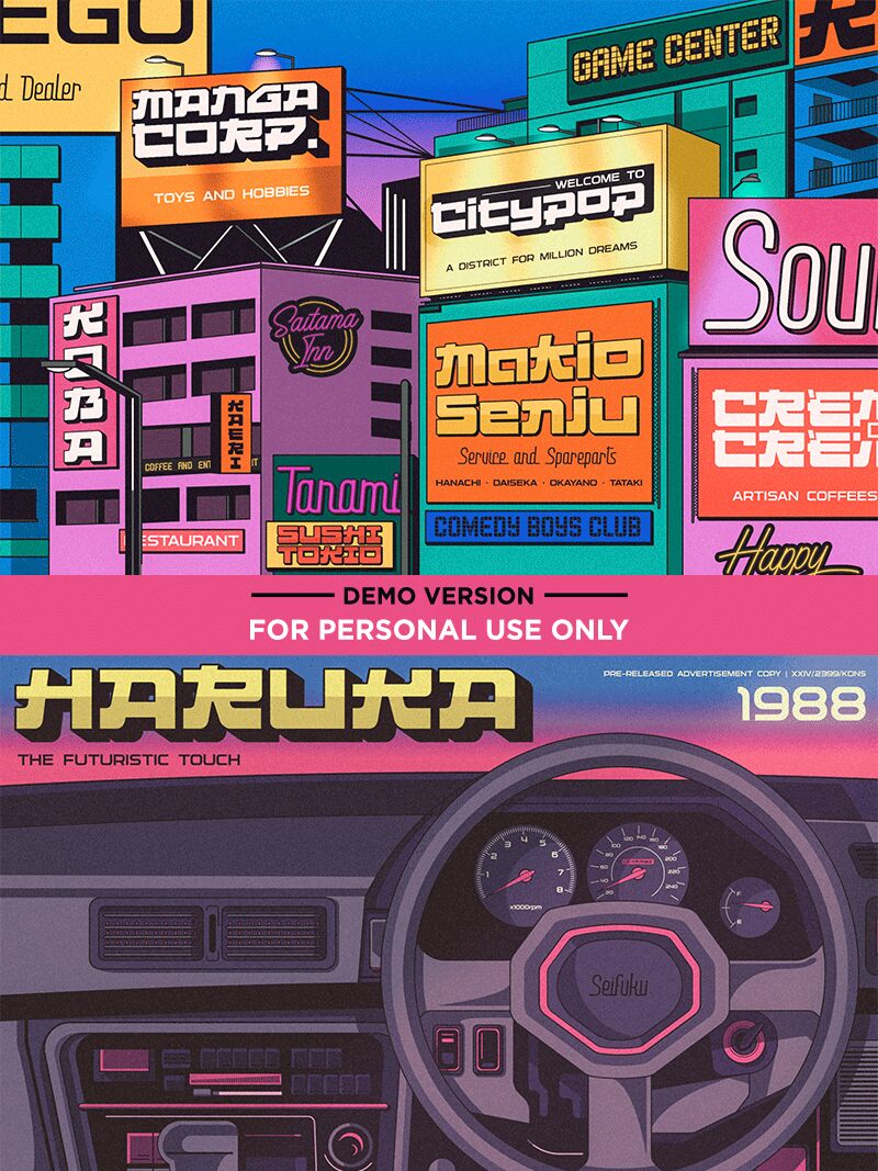 Citypop Main Schriftart