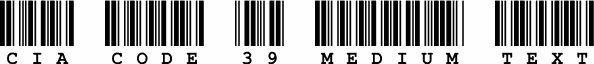 CIA Code 39 Medium Text