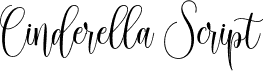 Preview of the CinderellaScript font