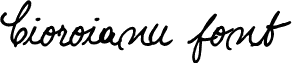 Cioroianu font