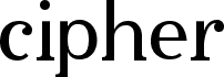 cipher