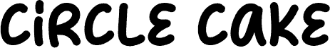 Circle Cake font