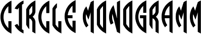 Circle Monogramm Left