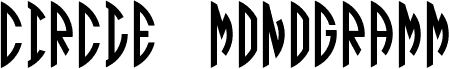 Circle Monogramm Right