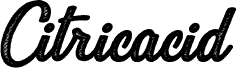 CITRICACID PERSONAL USE Bold Italic 字体