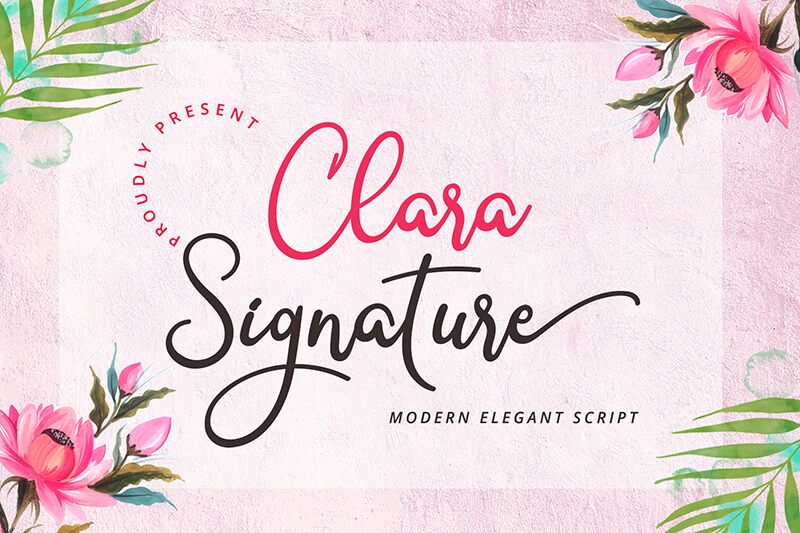 Clara Signature Schriftart