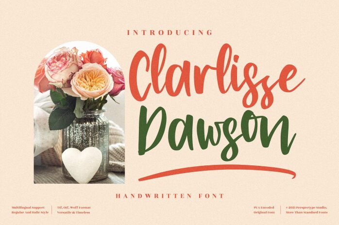 Clarlisse Dawson Czcionka
