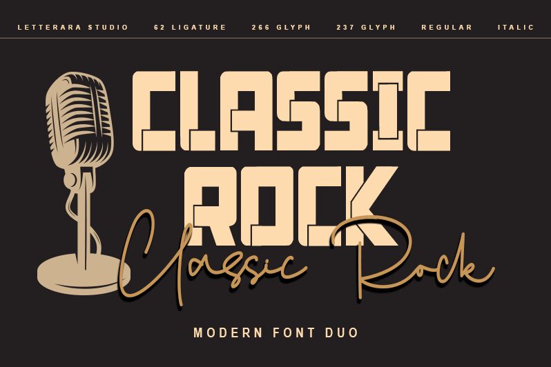 Classic Rock Schriftart