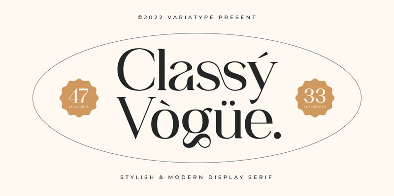 Classy Vogue Carattere