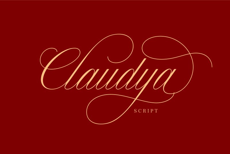 Claudya Script Font