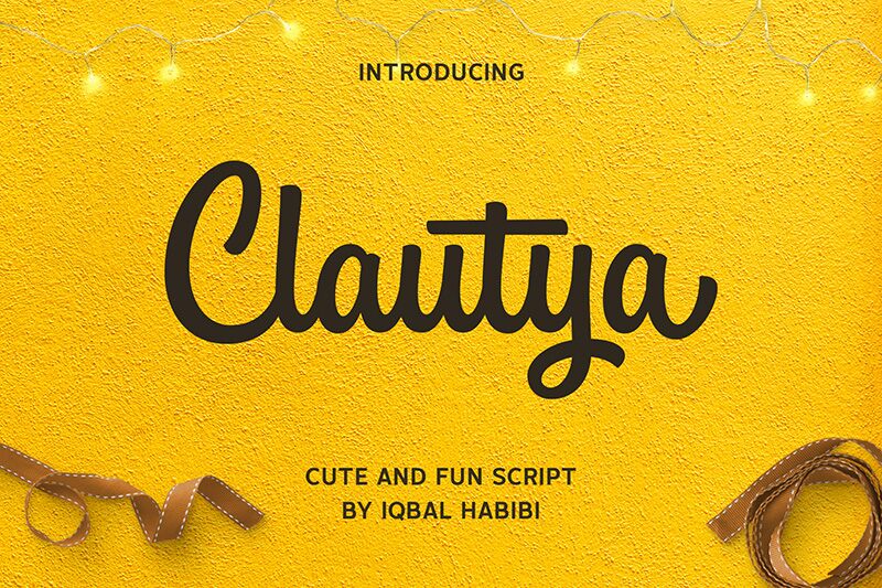 Clautya Schriftart