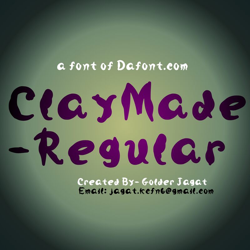 Clay Made Druh písma