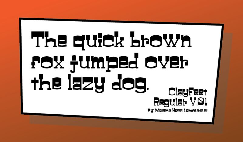 ClayFeet_V0.0.0 Carattere