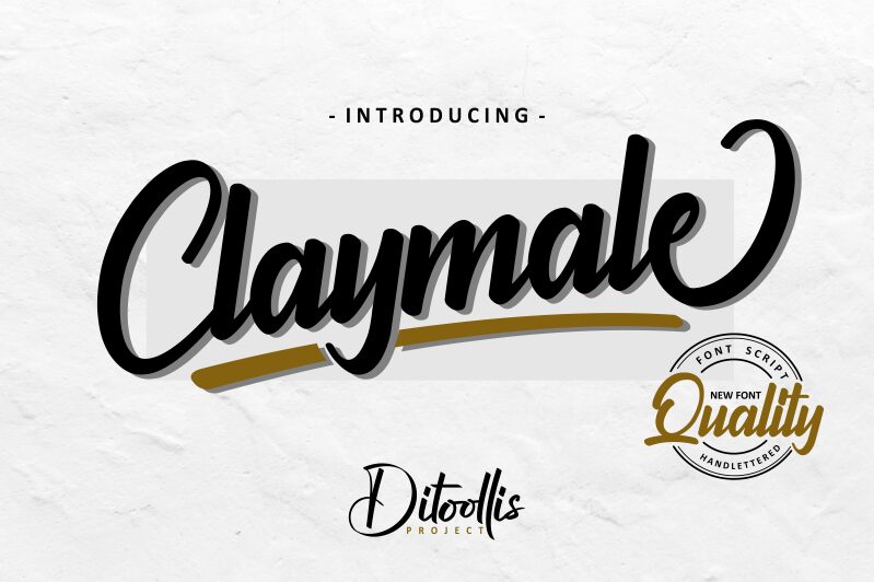 Claymale Schriftart