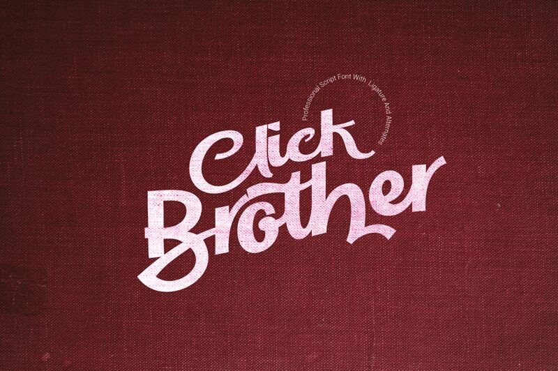 Click Brother Schriftart