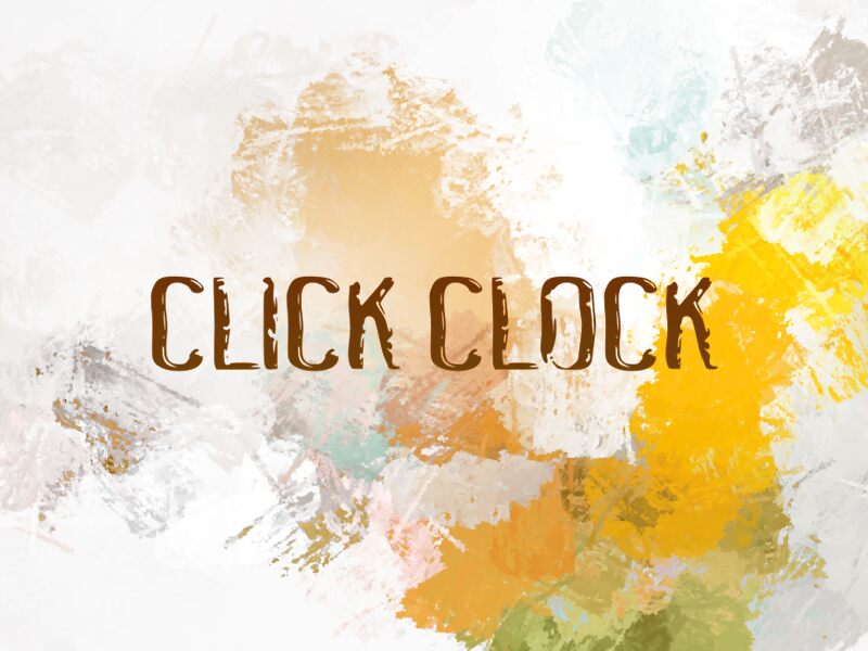 c Click Clock Czcionka