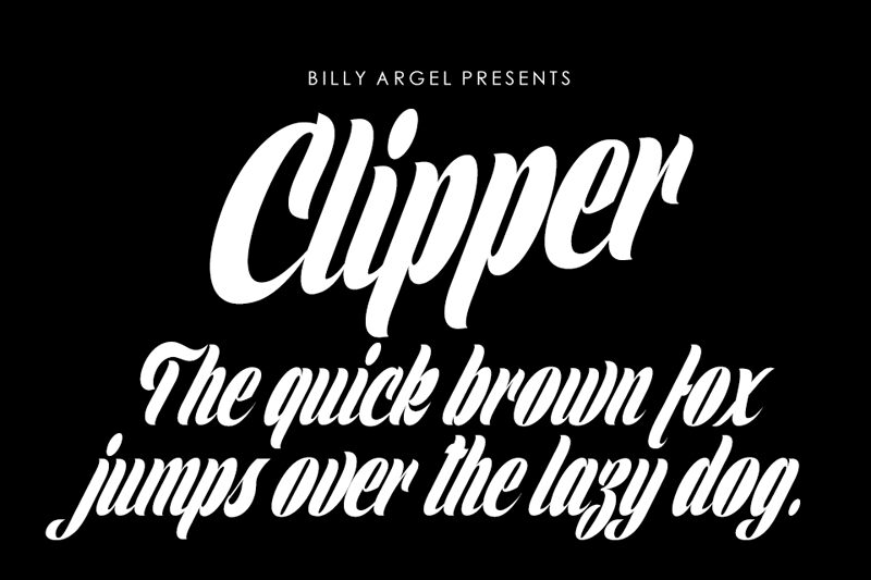 Clipper Schriftart