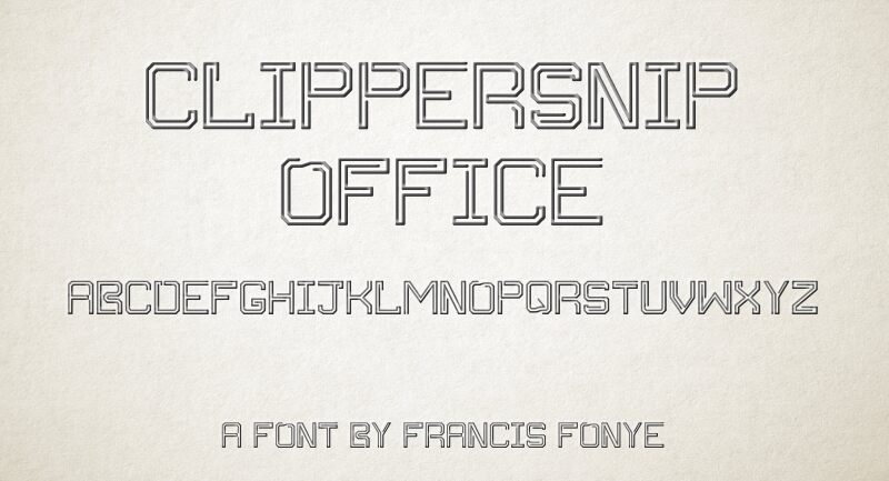 Clippersnip Office Czcionka